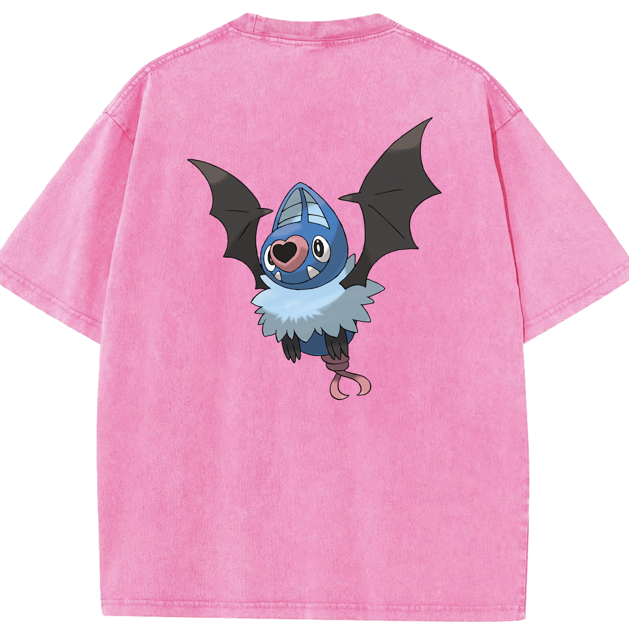 （画像用） ポケットモンスター Pokémon 綿100% ヴィンテージ風 半袖Tシャツ（背面プリント）